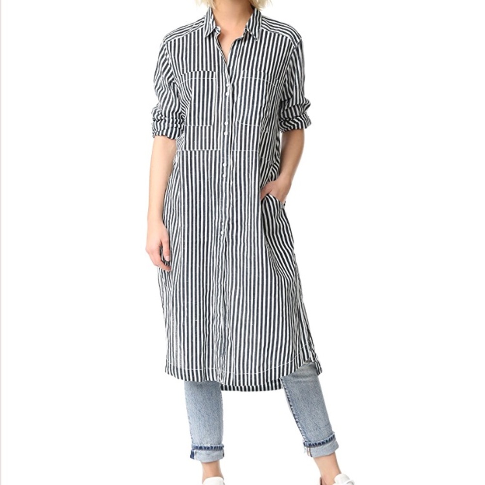 Free People Linen/Cotton shirt dress